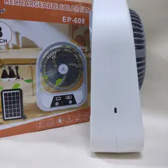 GENERICO - VENTILADOR CON PANEL SOLAR + FOCOS