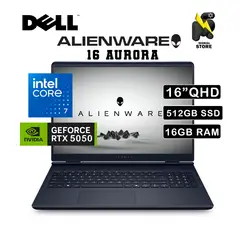 Dell - DELL  ALIENWARE 16 AURORA / INTEL CORE 7 -240H / DISCO 512GB  SSD /16 GB RAM/ RTX 5050 /16"QHD