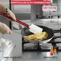 GENERICO - ESPÁTULA DE SILICONA DE ALTA TEMPERATURA CHEF MASTER 16 PULGADAS