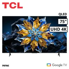 TCL - Televisor TCL QLED 75” UHD 4K Smart TV 75T6C Modelo 2025