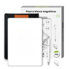 GENERICO - Pizarra Magnética A4 Reutilizable para Notas con Bolígrafo