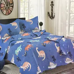 MINGDA - Set de cobertor 2 pz verano de 5 piezas 100% algodón