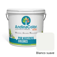 ANDINACOLOR - PINTURA ANDINACOLOR ULTRA LATEX BLANCO SUAVE 1 GALON