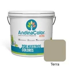ANDINACOLOR - PINTURA ULTRA LATEX TERRA 1 GALON