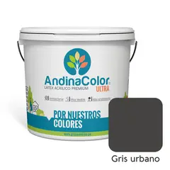 ANDINACOLOR - PINTURA ULTRA LATEX GRIS URBANO 1 GALON