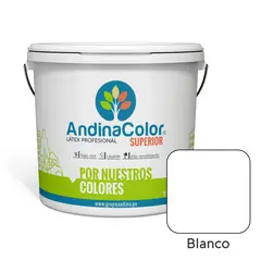 ANDINACOLOR - PINTURA SUPERIOR BLANCO LATEX 1 GALON