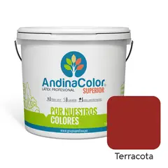 ANDINACOLOR - PINTURA SUPERIOR TERRACOTA LATEX 1 GALON