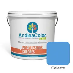ANDINACOLOR - PINTURA PINTOR CELESTE LATEX 1 GALON