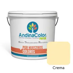 ANDINACOLOR - PINTURA PINTOR CREMA LATEX 1 GALON
