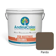 ANDINACOLOR - PINTURA PINTOR PARDO LATEX 1 GALON