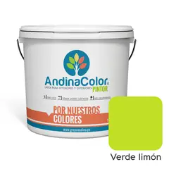 ANDINACOLOR - PINTURA PINTOR VERDE LIMÓN LATEX 1 GALON