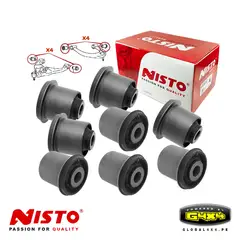 POWERED BY G4X4 GLOBAL 4 X 4 PE - Jgo Bocinas Nisto Trapecios Delanteros para Montero 2000-2021