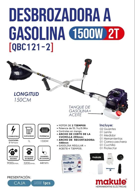 DESBROZADORA 1500 W