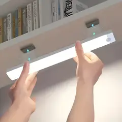 GENERICO - Luz Led Barra 30 Cm Inducción Inalámbrico Recargable USB Con Sensor