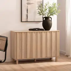 R&R MUEBLES - Aparador Nordico Moderno Aries 3 Puertas R&R MUEBLES