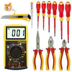 STANLEY - Alicates desarmadores dieléctricos 1000V MaxSteel Multimetro Stanley