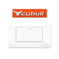 CUBULL - CAJA DE 10 INTERRUPTOR SIMPLE EMPOTRABLE BLANCO