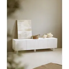 VENTITAS HOME - Mesa de Tv de Madera Jarae Ventitas Home Color Pino Blanco