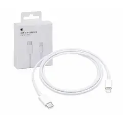 APPLE - Cable Cargador Tipo C a Lightning Apple Carga Rápida 2m Blanco ORIGINAL