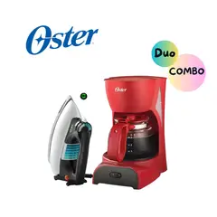 OSTER - Pack OSTER Cafetera BVSTDCDR5R  Y Plancha GCSTBV4119-053