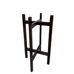 GENERICO - PORTAMACETA DE MADERA MARRON 60X32CM