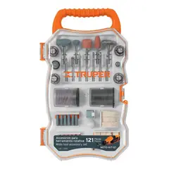 TRUPER - Juego 121pz Accesorios Para Minitaladro Moto Tool Dremel