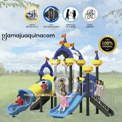 BABY - Centro de Juegos Castillo con Columpios «MAGIC TOWERS» Blue