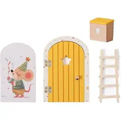 GENERICO - Puerta Mágica Ratón Pérez Kit Madera Decoración Infantil