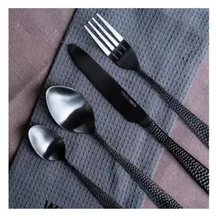 WAYU - SET DE 16 CUBIERTOS HAMMER BLACK WAYU