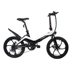 GENERICO - E-BIKE ONEBOT S9/1002 PLEGABLE INC. BATERIA, CARGADOR Y LLAVES BLANCO