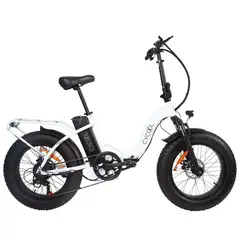 GENERICO - E-BIKE CYCOOL EWILD20W/1005 CON TIMON PLEGABLE, INC. BATERIA, CARGADOR Y LLAVES BLANCO