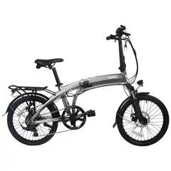 GENERICO - E-BIKE YADEA YF1001010 PLEGABLE INC. BATERIA, CARGADOR Y LLAVES PLATEADO