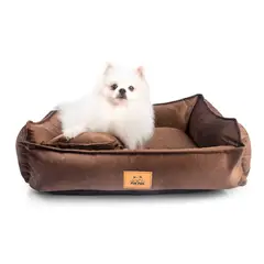GENERICO - CAMA PARA PERRO TALLA S -  MARRÓN - HIPOALERGÉNICA