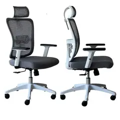 ZIYAZ - Silla De Oficina Ergonómica Laterne Lux CCabez Gris Giratoria
