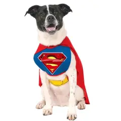 GENERICO - DISFRAZ de Halloween SUPERMAN para Mascotas Talla M