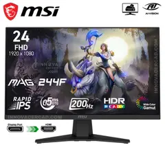 Msi - Monitor MSI MAG 244F 238 Rapid IPS FHD 200Hz 05ms FreeSync