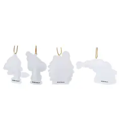 SNOOPY - Set de adorno arbol navidad X4 unds 12cm