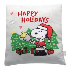 SNOOPY - Cojin Almohada navideño decorativo 40x40cm