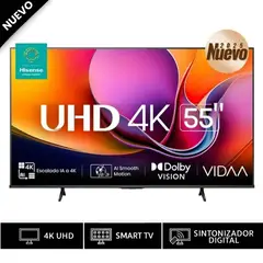 Hisense - Televisor Hisense Led 55 Smart UHD 4K VIDAA 55A5NV 2025
