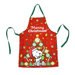 SNOOPY - Mandil Delantal de Cocina Adulto 60x80cm Rojo