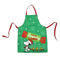 SNOOPY - Mandil Delantal de Cocina Adulto 60x80cm Verde