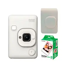 FUJIFILM - Camara Fujifilm Instax Mini LiPlay white+ Estuche+Peli x20