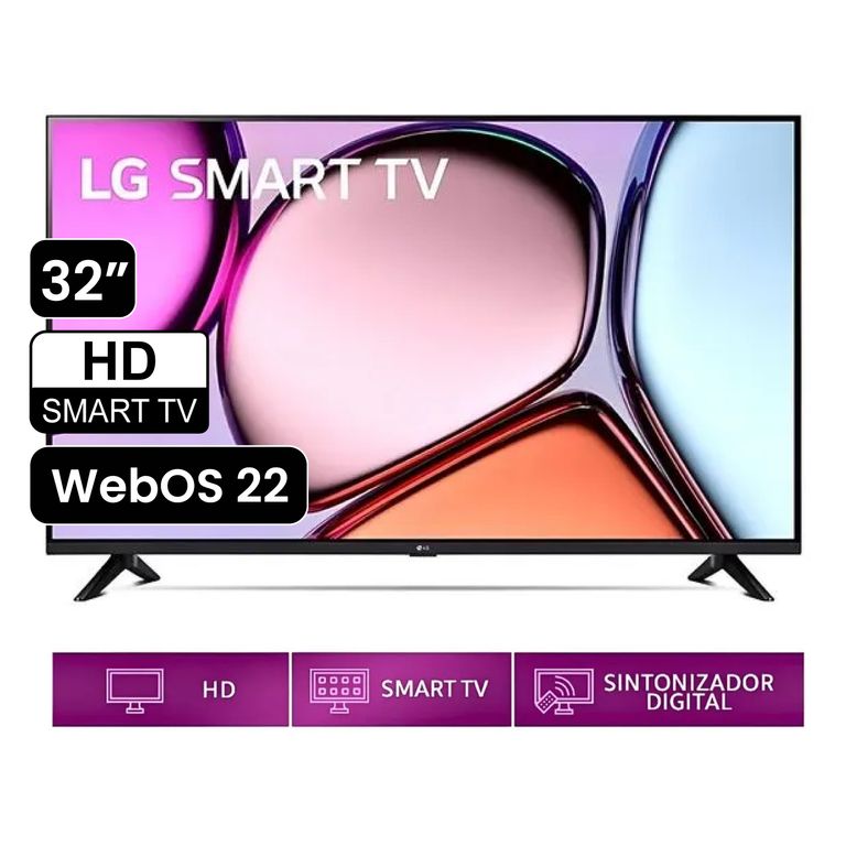 Televisor LG 32 Pulg. LED Smart TV HD con Thinq AI 32LQ600BPSA