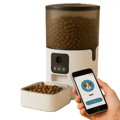 GENERICO - Alimentador Automatico Mascotas con Camara Full HD