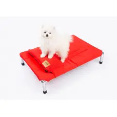 GENERICO - CAMA PARA PERRO TIPO HAMACA TALLA L - ROJO + ALMOHADA GRATIS DE REGALO