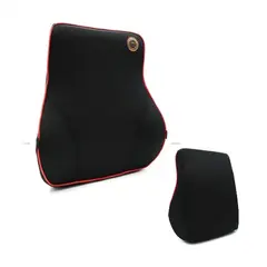 GENERICO - RESPALDAR MEMORY FOAM NEGRO CON BORDE ROJO 4037530 CM