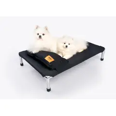 GENERICO - CAMA PARA PERRO TIPO HAMACA TALLA XL - NEGRO + ALMOHADA GRATIS DE REGALO