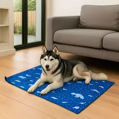 GENERICO - Manta Gel Refrescante Para Mascota - Talla L - (Azul)