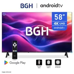 BGH - Televisor 58" UHD 4K Android TV B5824UK6AIP Modelo 2025