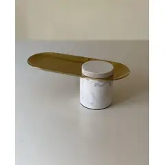 CONCEPTS LIFE - Bandeja Decorativa Mármol Gala 09x23x08 cm